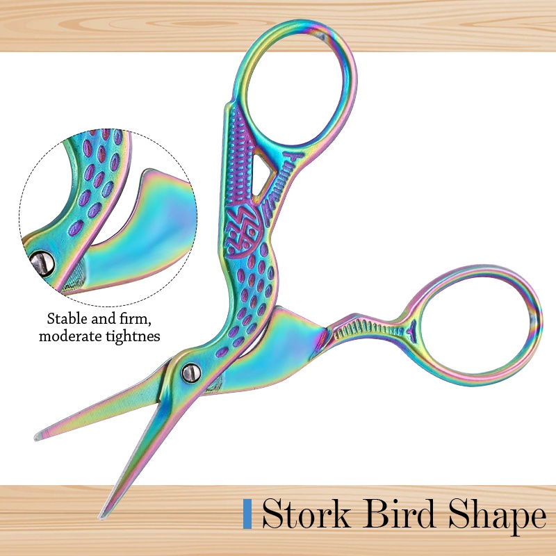 Kéo Inox Hình Chim Hạc Làm Đồ Thủ Công DIY Đa Ứng Dụng