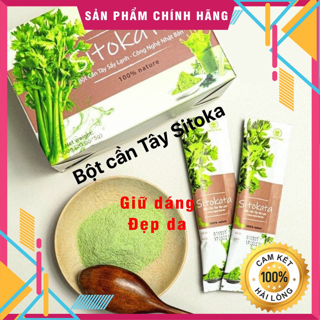 Bột cần tây SITOKATA - Hỗ trợ giảm cân, giữ dáng, cân bằng nội tiết tố phụ nữ