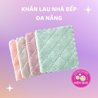 Khăn lau nhà bếp, khăn lau tay, khăn lau siêu thấm đa năng 2 mặt siêu thấm nước