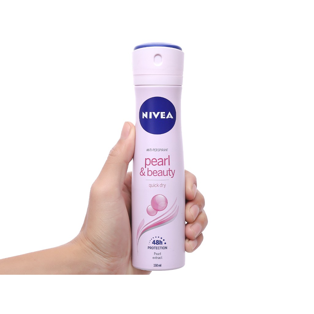 Xịt Ngăn Mùi Nữ Ngọc Trai Quyến Rũ Nivea Pearl & Beauty Anti-Perspirant Deodorant 150ml