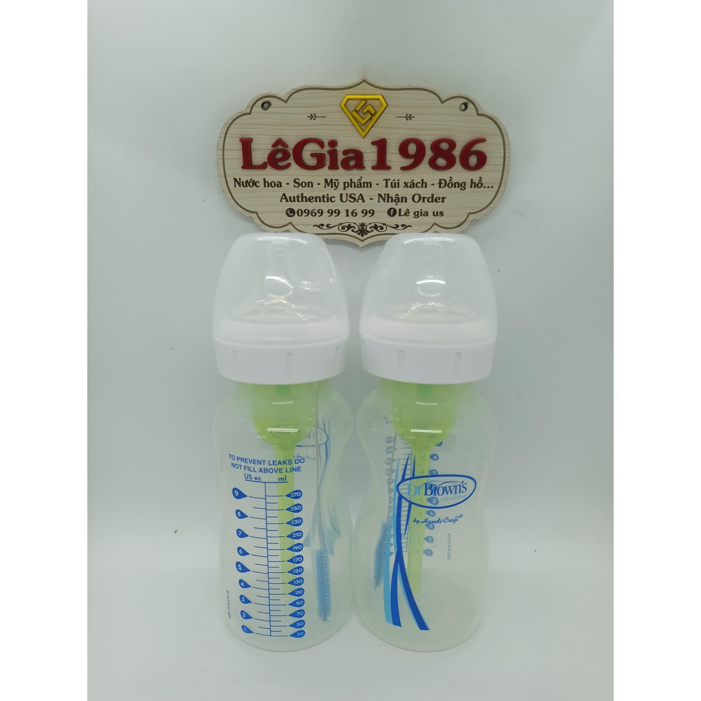 Bình sữa Dr Brown Option Plus  , option   120ml, 150ml, 250ml , 270ml - hàng USA - Tách Set