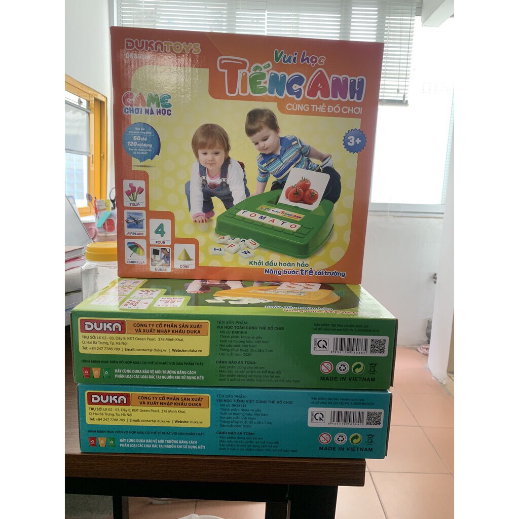 Bộ đồ chơi Duka - Vui Học Tiếng Anh Cùng Thẻ Đồ Chơi - DK81014