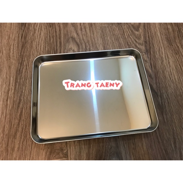 Khay chữ nhật inox 31x24cm