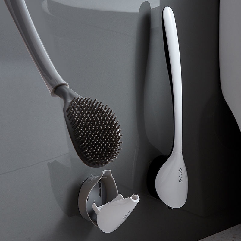 Bàn Chải Vệ Sinh Toilet Đầu Silicone Tiện Dụng