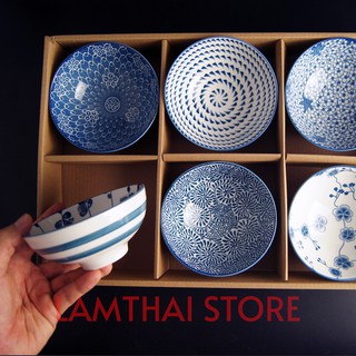 Bộ 06 Chén Cơm Phong Cách Nhật Bản