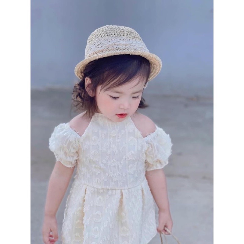 Set ren cổ yếm bé gái