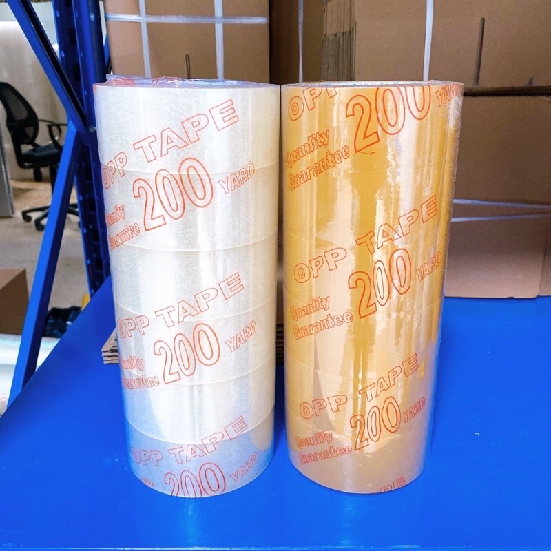 Cuộn băng keo trong, đục 200 ya, dày nặng 300gram