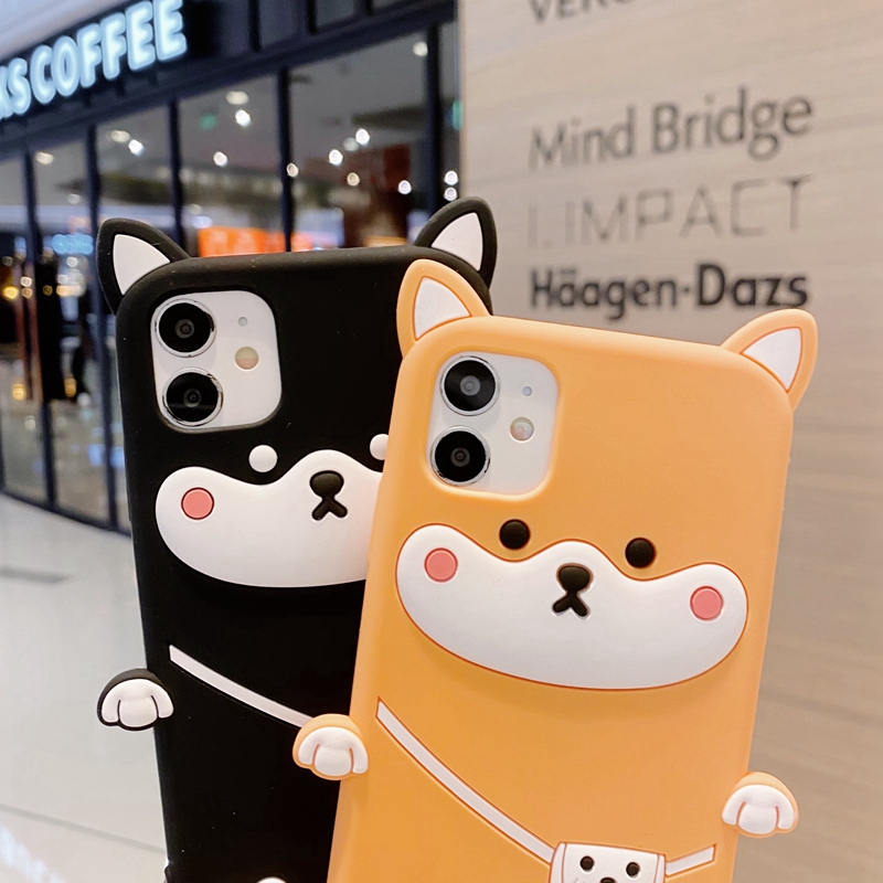 Ốp Điện Thoại Silicon Mềm Hình Shiba 3d Cho Iphone 11 / 12 Pro Max Mini 12pro Se 2020 X Xs Max Xr 6 6s 7 8 Plus