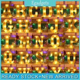 Các kí tự chữ cái tiếng Anh có gắn đèn LED dùng trang trí các bữa tiệc có thể lựa chọn các kí tự