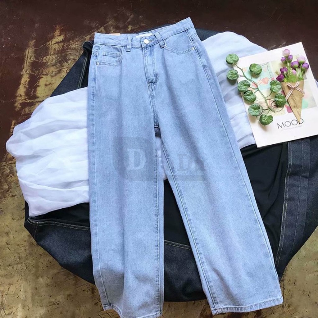 Quần Jeans Dài Ống Rộng Thời Trang Dành Cho Nữ