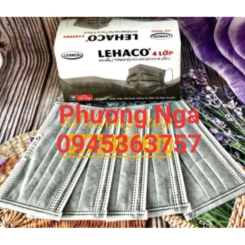 khẩu trang Lehaco 4 lớp hàng công ty chính hãng (có bốn màu xanh ,trắng ,xám ,hồng) | BigBuy360 - bigbuy360.vn