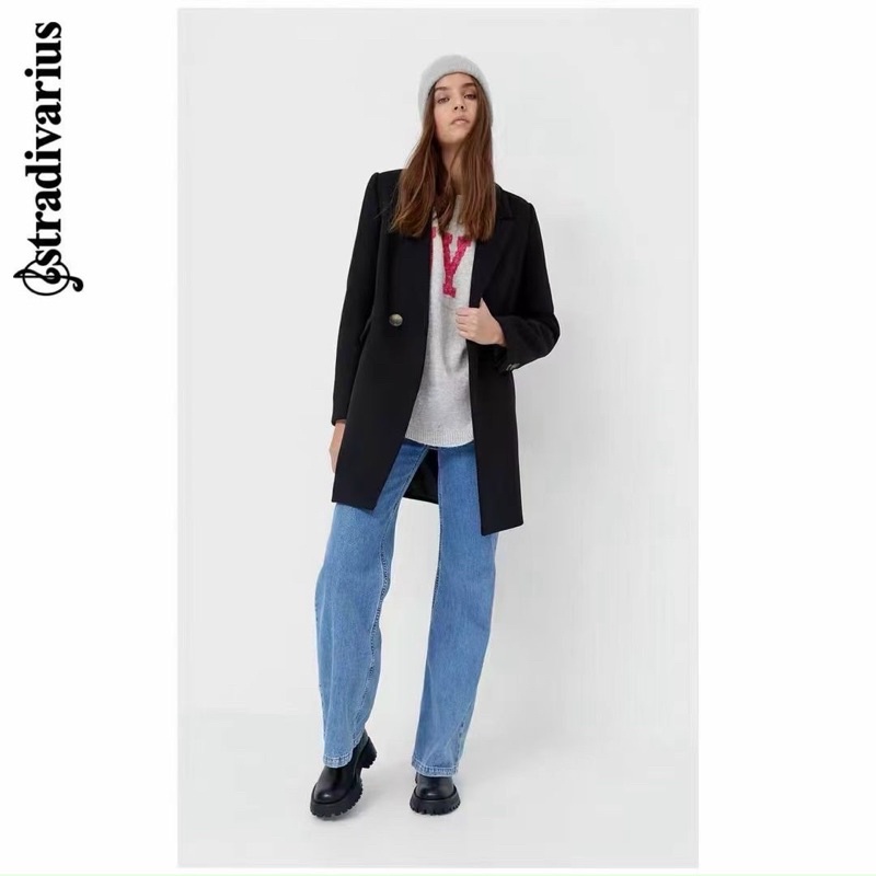 Áo dạ nữ Stradivarius hàng tuồn