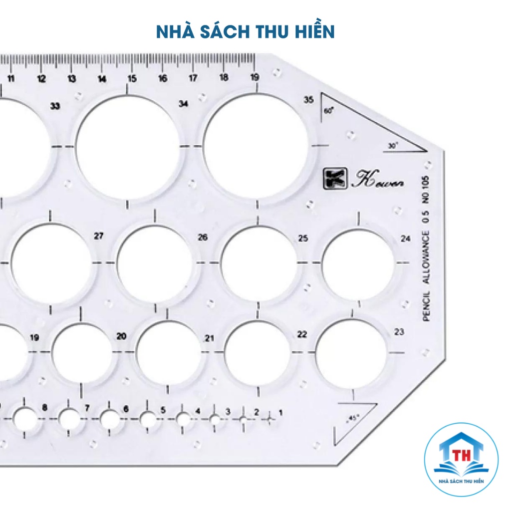 Thước vẽ hình tròn - Thước vẽ kỹ thuật