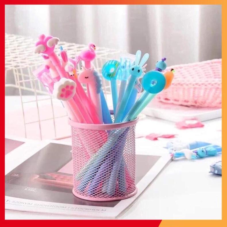 SET 20 cây bút bi cute hình đầu thú siêu dễ thương