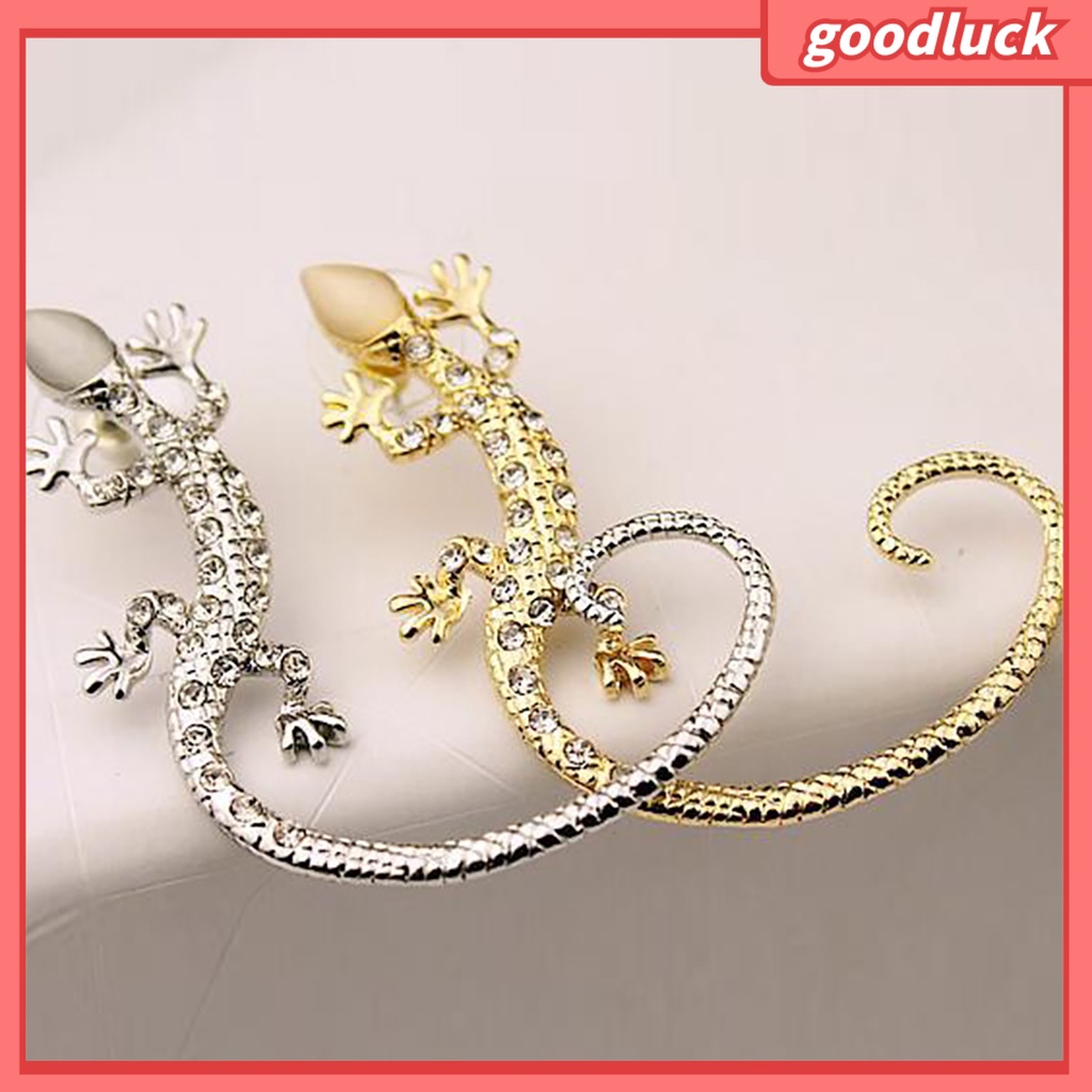 1 Khuyên Vành Tai Hình Thằn Lằn Đính Đá Cho Nữ