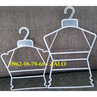 Combo móc trẻ em 20 bộ bé, 10 bộ to, 4 xích nhựa và 40 móc nâu