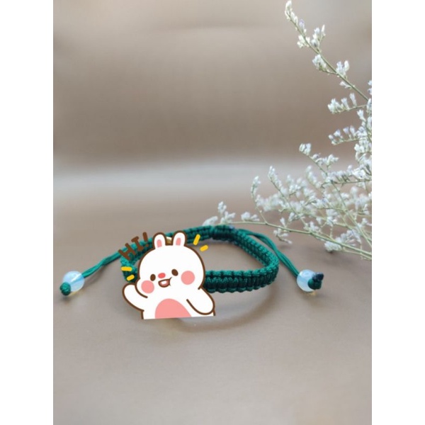 Vòng tay chỉ đỏ may mắn đỏ _ngũ sắc_đen