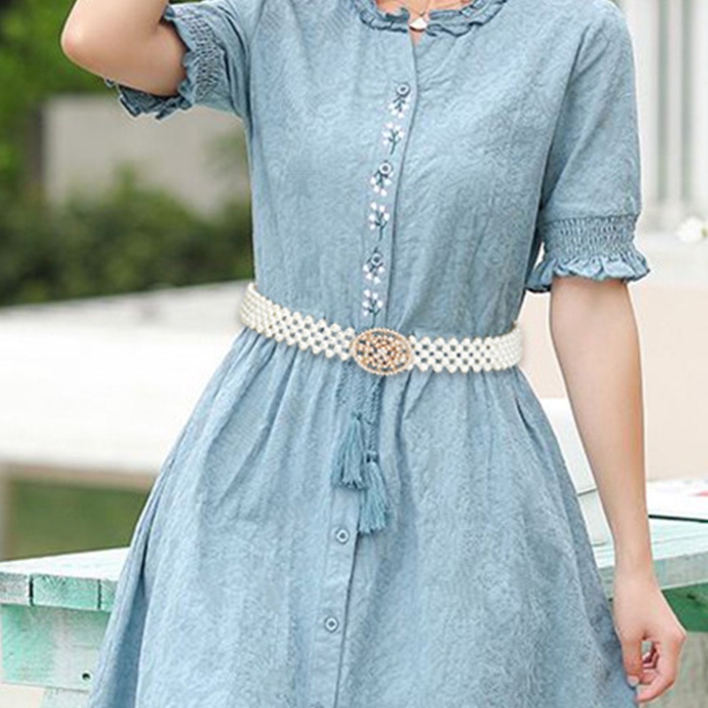 Thắt Lưng Đính Ngọc Trai Sang Trọng Cho Cô Dâu