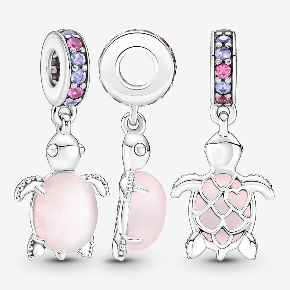 Mặt Dây Chuyền Hình Rùa Biển Mạ Bạc Pandora