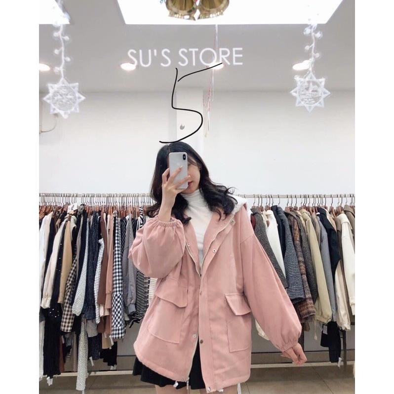 Áo khoác kaki lót lông cừu túi hộp (269k) | BigBuy360 - bigbuy360.vn