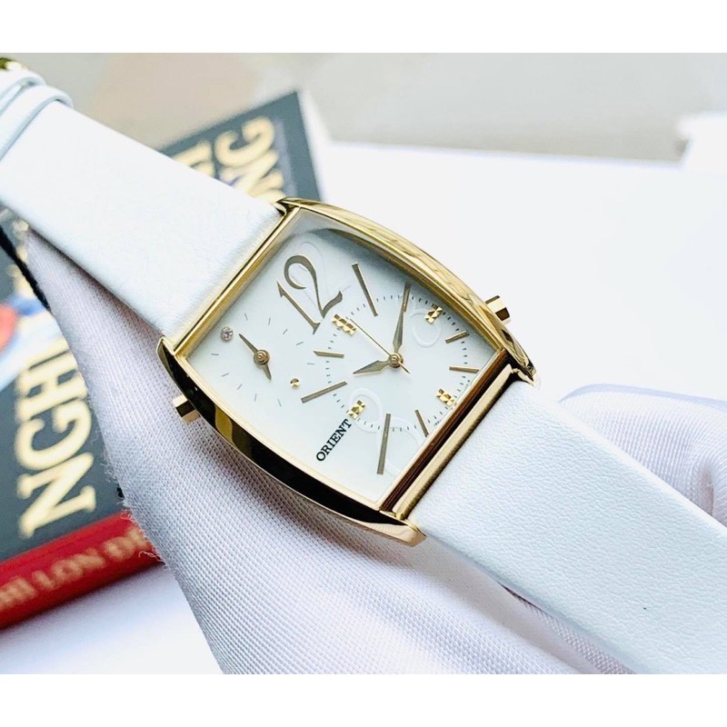 Đồng Hồ Orient Chính Hãng Nữ FUBUF003W0 Dressy Elegant White Leather Ladies Watch