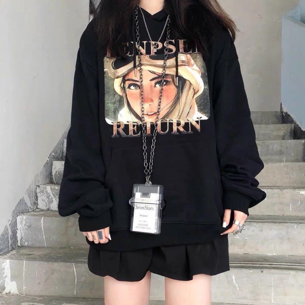 Áo Hoodie JL Oversize Return, JACKLANE, Áo nỉ chui đầu Unisex Jack Lane 