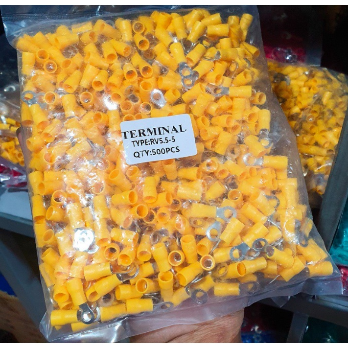 500 Đầu cos tròn RV5.5-5, đầu cos tròn, đầu cos chữ o, RV5.5-5