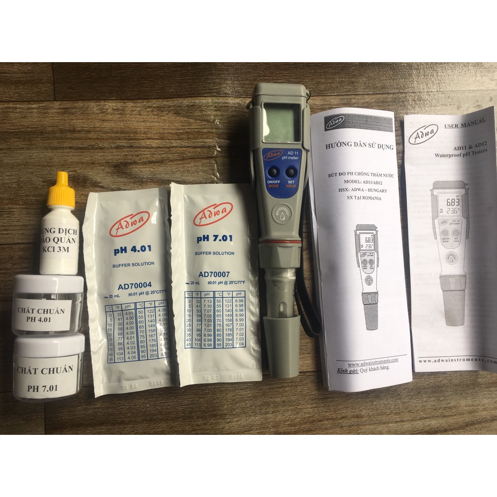 Máy đo PH nước Adwa AD11 chính hãng đo chính xác cao