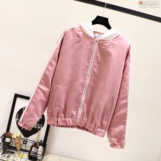 🎆𝐃𝐮̀ 𝟐 𝐋𝐨̛́𝐩🎆 BAC Áo Khoác Dù Phối Nón Tay Sọc (Kèm Video, Hình Thật) | BigBuy360 - bigbuy360.vn