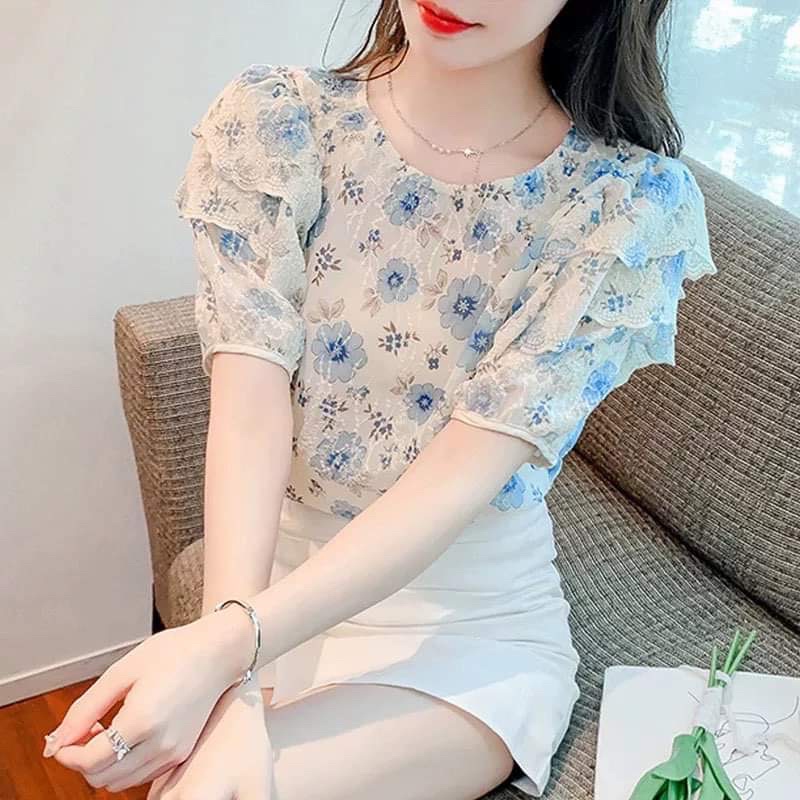 Áo sơ mi voan nữ mềm mát dễ thương NP3241