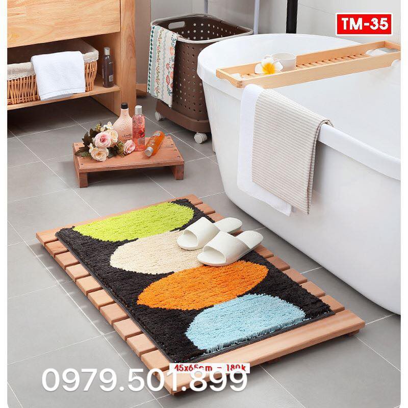 CAM KẾT Y HÌNH  Thảm chùi chân Lá đậm size 45*65