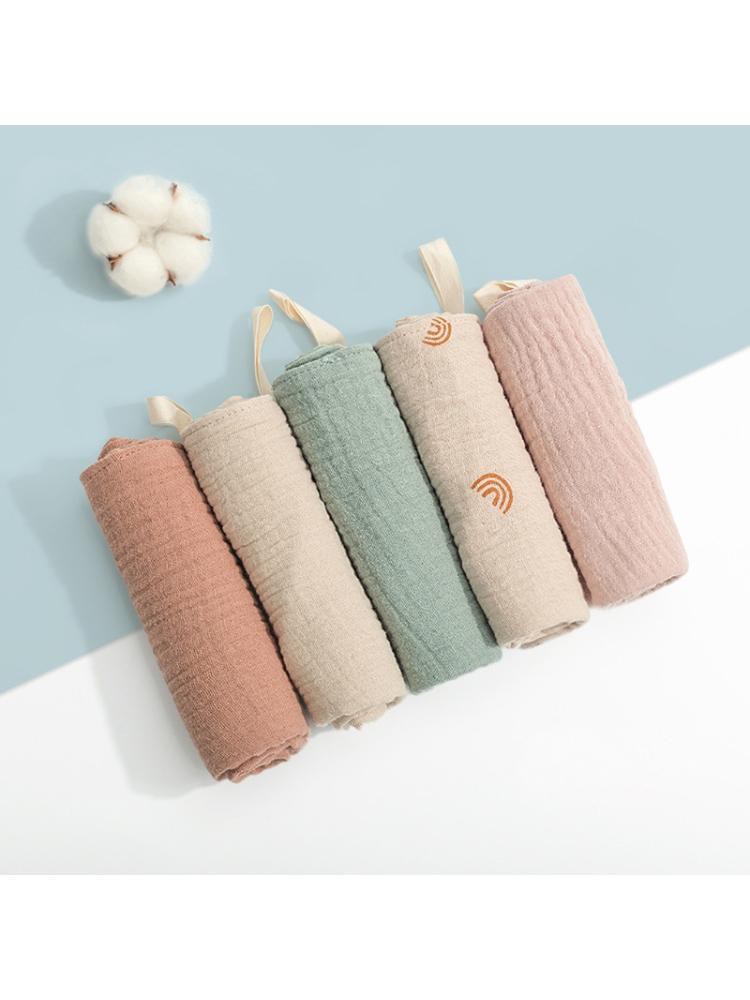 Set 5 khăn lau cotton đa năng mềm mại cho bé