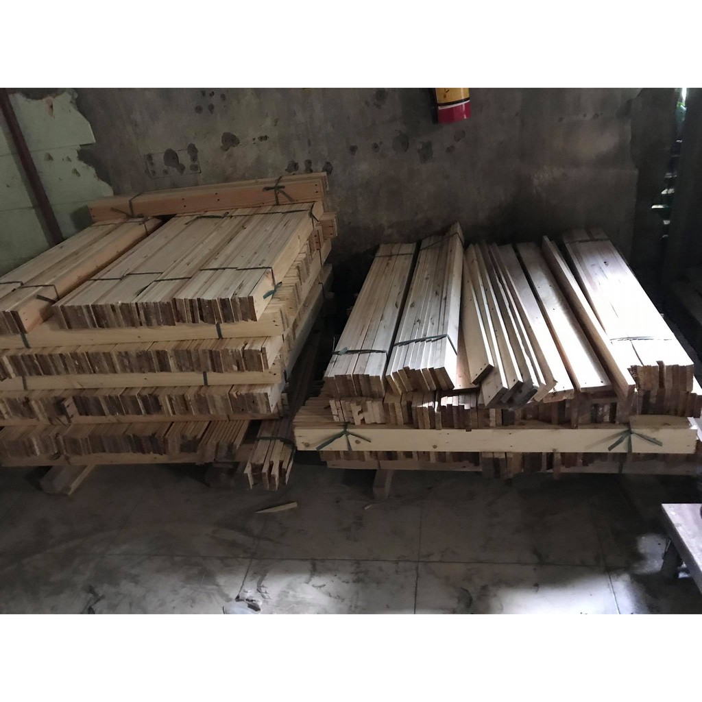 1 nan pallet gỗ thông dài 100cm decor phòng = nan pallet