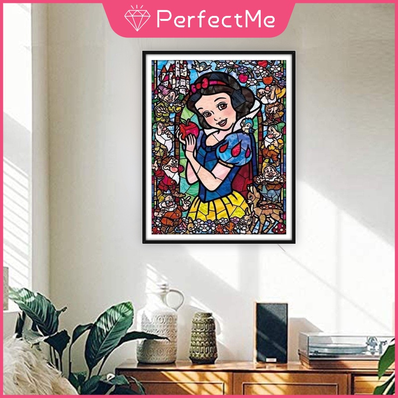 Bộ Tranh Đính Đá 5D Tự Làm 30x40cm Hình Nhân Vật Hoạt Hình Disney Độc Đáo