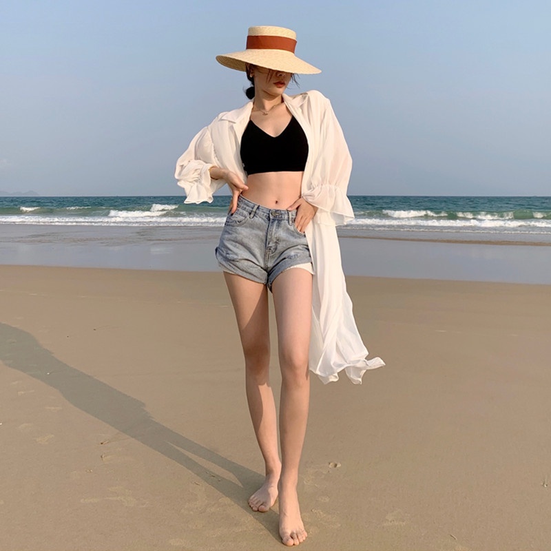 Hàng mới về Áo khoác cardigan chiffon tay dài dáng rộng chống nắng phong cách phương Tây thời trang mùa hè cho nữ 2021
 | BigBuy360 - bigbuy360.vn