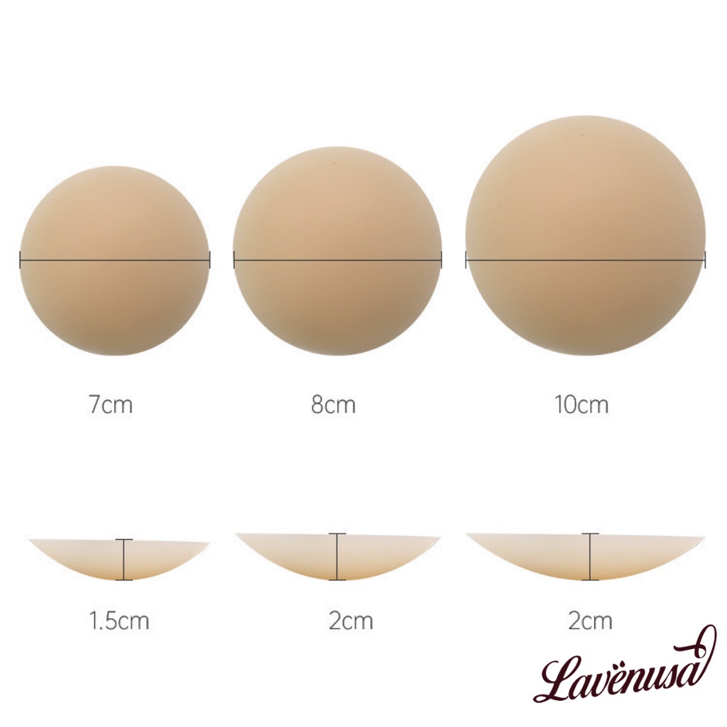 Miếng dán ngực tàng hình silicon siêu dính tái sử dụng nhiều lần LAVENUSA AL38