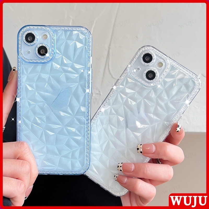 WUJU ốp lưng Mềm Tpu Trong Suốt Chống Sốc Lấp Lánh Tương thích Cho iPhone 11 12 13 Pro Max XS Max XR X 7 8 Plus SE 2020