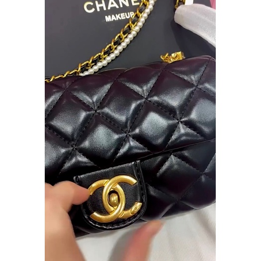 túi Chanel Vip gift dây trai (size 19x11x7cm)