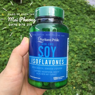 Viên Uống Mầm Đậu Nành Soy Isoflavones Puritan’s Pride 120v Hàng US.