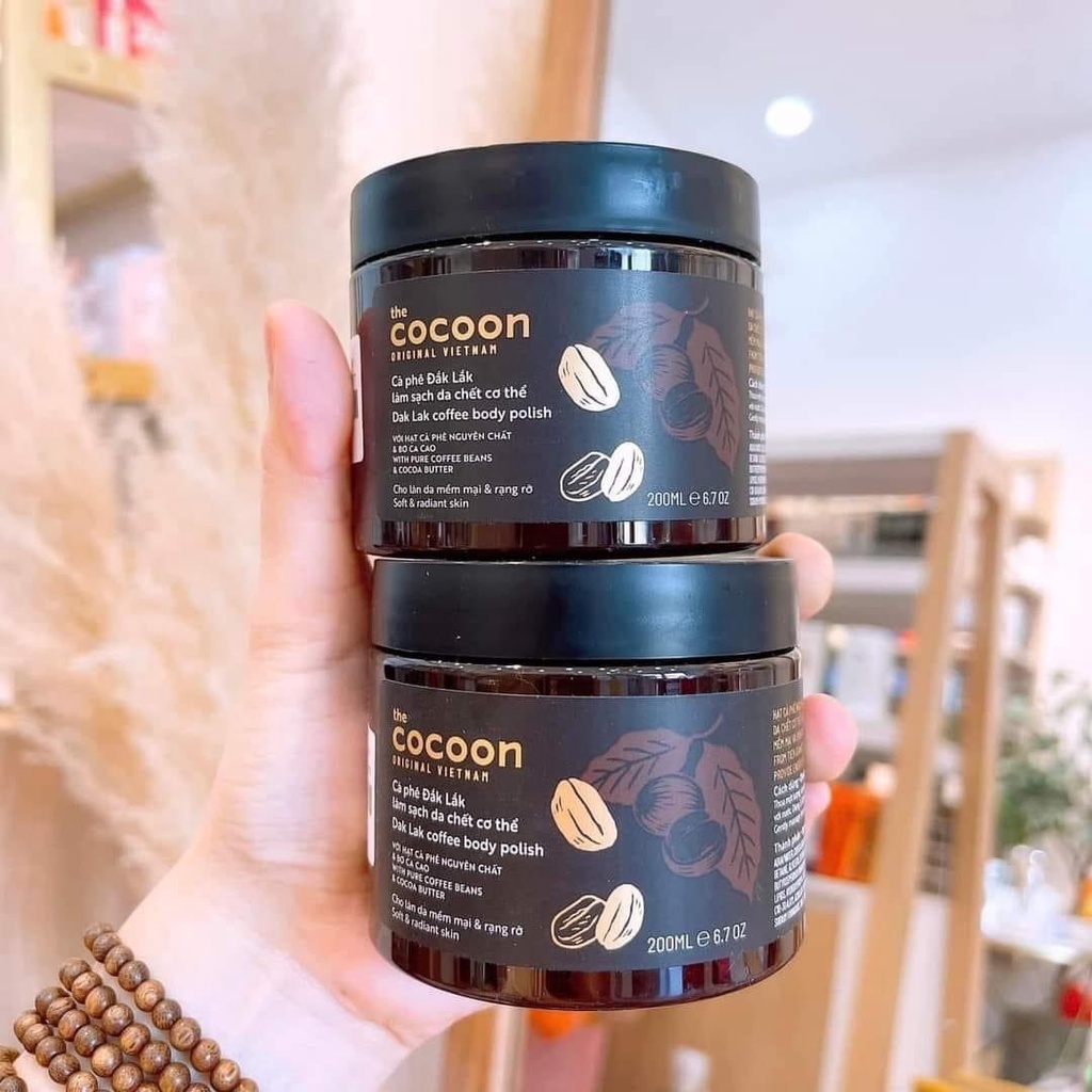 Tẩy da chết Body Cocoon cà phê 200ml - Tẩy tế bào chết body THE COCOON | BigBuy360 - bigbuy360.vn