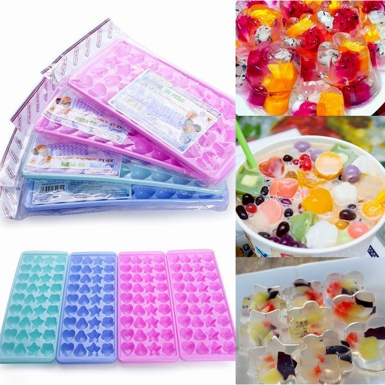 Combo 10 khuôn làm thạch rau câu và đá viên hình ngộ nghĩnh - BX1870