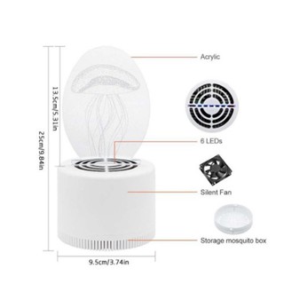 Đèn bắt muỗi 3D con công
