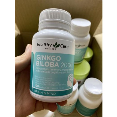 Viên Bổ Não GINKGO BILOBA Healthy Care Úc 2000mg- hộp 100v Mẹ Rofi