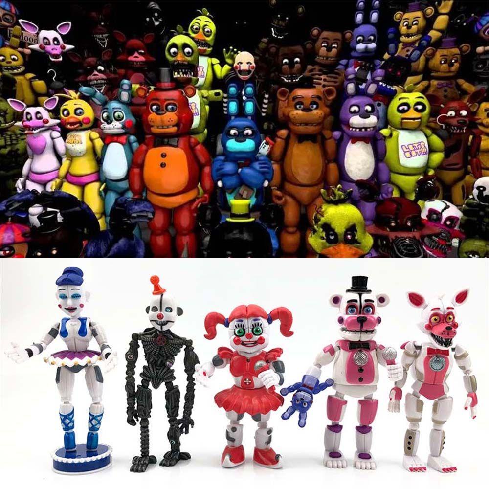 DARNELL Bộ 5 Mô Hình Nhân Vật Trong Five Nights at Freddy 'S