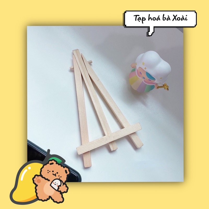 Giá kệ đỡ điện thoại mini bằng gỗ dễ thương trang trí góc học tập