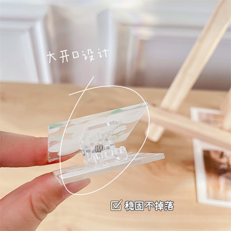 Kẹp Tài Liệu Bằng Acrylic Trong Suốt Hình Hoa Tulip Dài G055