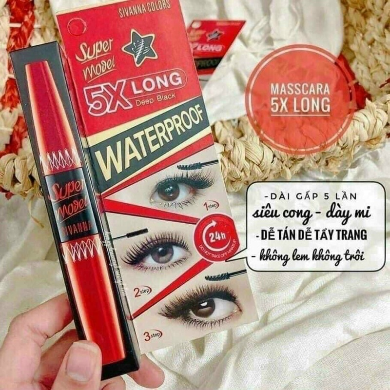 MASCARA 5x LONG SIVANNA THÁI  LAN CHÍNH  HÃNG