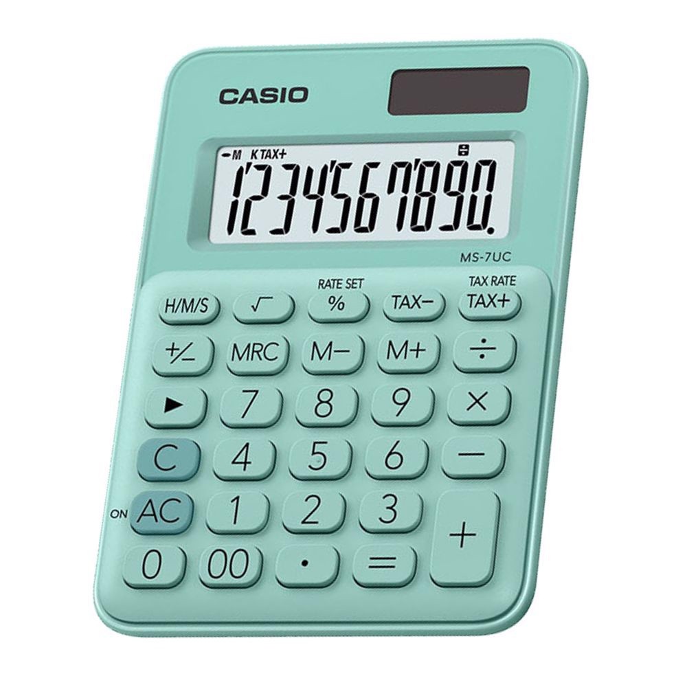 Máy tính CASIO MS-7UC (Nhiều màu) - Chính hãng Bitex, Bảo hành 7 năm