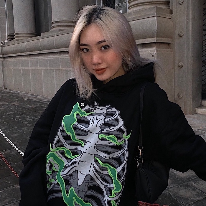Áo khoác hoodie basic local brand Clownz Flammy Skull nỉ bông unisex nam nữ form rộng có mũ