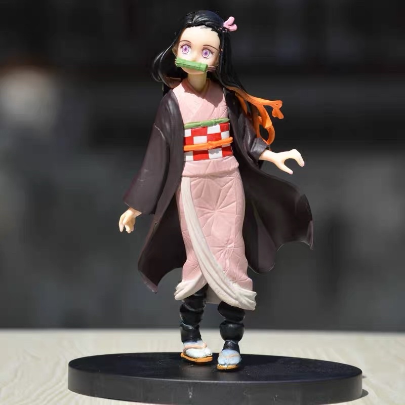 mô hình Kimetsu no yaiba - Mô hình Thanh Gươm Diệt Quỷ Nezuko cao 17cm bằng PVC cao cấp (Có clip, ảnh thật)